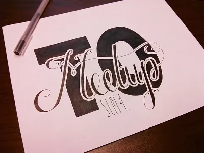 Toronto Dribbble Meetup - Sept 4 dribbble hand lettering meetup toronto