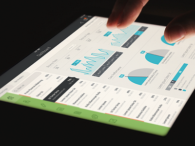 iOS / iPad Flat Dashboard & UI app dark dashboard flat horizontal ios 7 ipad ipad app iphone ui vertical white