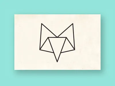 FOX GALLERY corporate creative design fox identity illustration logo outline