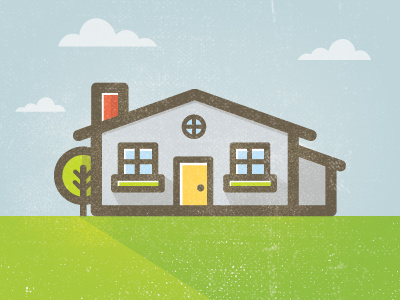 House Icon design flat home house icon texture