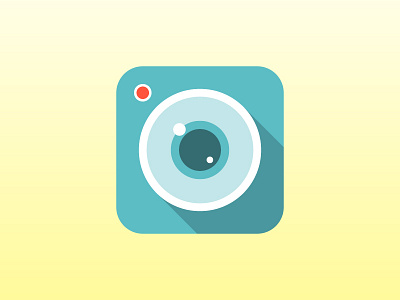 Camera flat icon camera flat icon