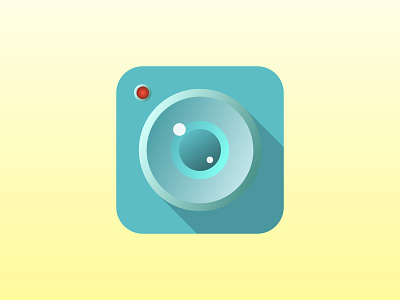 Camera flat icon camera flat gradients icon