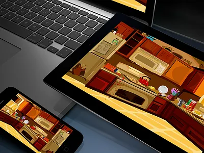 Cartoon Kitchen cartoon game ipad iphone kitchen