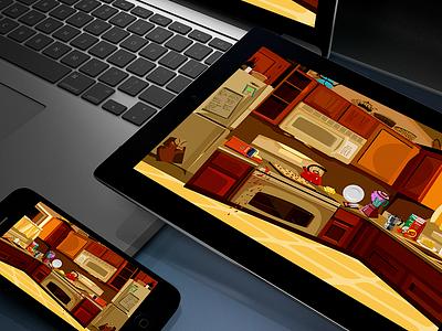 Cartoon Kitchen cartoon game ipad iphone kitchen