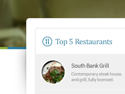 Mmmmm, steak! food menu mobile optimised steak ui