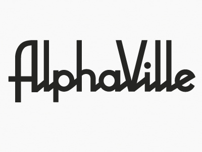 AlphaVille Ltd custom geometric hand letttered identity lettering logo logotype modernism