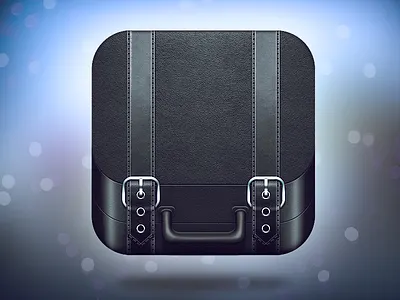 Travel iOS Icon bag black icon ios iphone lights moscow russia shadows travel