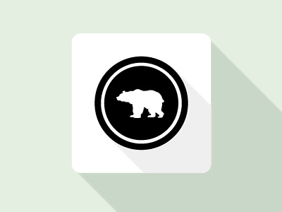 bear flat icon bear flat green icon