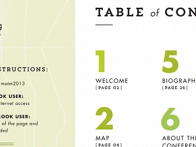 Meeting of the Minds grid map print typography
