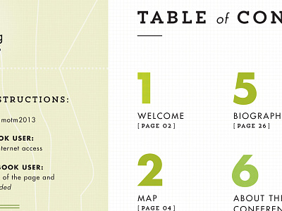 Meeting of the Minds grid map print typography