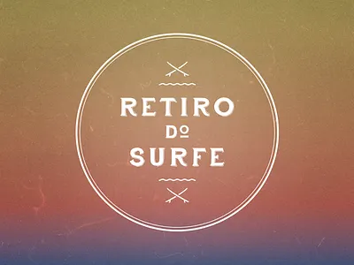 Retiro do Surfe branding calm gradient marca surf wave