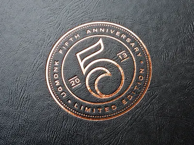 Anniversary Box Detail box copper crest emboss foil packaging seal ugmonk