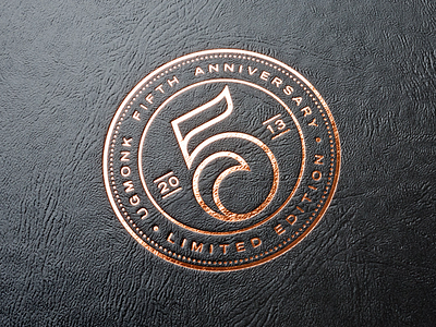 Anniversary Box Detail box copper crest emboss foil packaging seal ugmonk