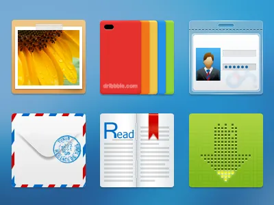 Clear Sky book download icon id message picture theme