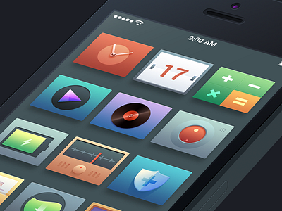 The Theme on Phone calculator calender clock music recorder theme video