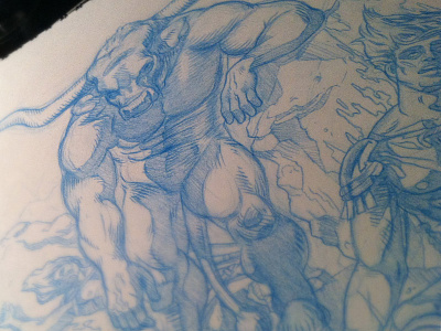 Minotaur Madness bull god greek haskins illustration james labyrinth minotaur mythology pencil roman sketch