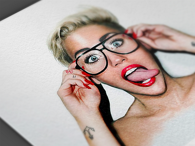 #DoWhatYouWant Close-up beauty close cyrus girl illustration miley photoshop portrait