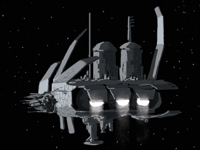 DÉDALO CONCEPT horror ship space star