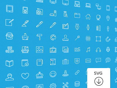 100 Free Vector Icons flat freebie icons ios ios7 vector