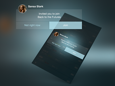 Alerts avatar blur flat ios7 transparent ui ux