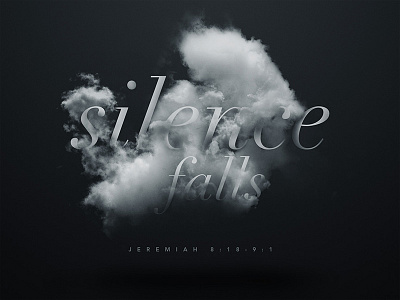 silence falls clouds dark silence simple