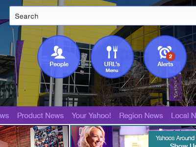 Yahoo Backyard design photoshop ui userexperience userinterface ux