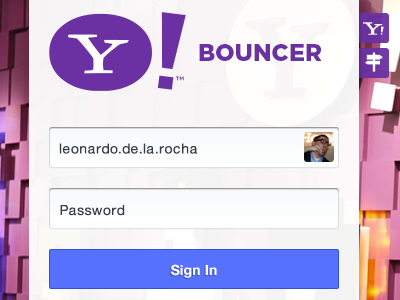 Yahoo Bouncer Intranet design photoshop ui userexperience userinterface ux