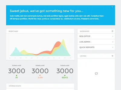 Dashboard Concept blue charts concept numbers photoshop wip