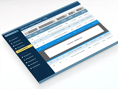 Accounting Software Early / Rejected Visuals flat flat ui tables