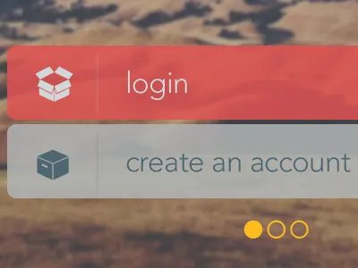 Login Buttons | Tick - An iPhone App 7 app buttons ios iphone tick