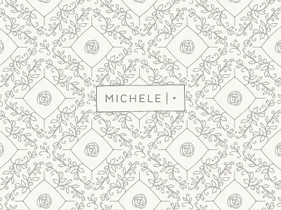 Michele Hart Photography Pattern braizen branding floral heart logo design m pattern photography
