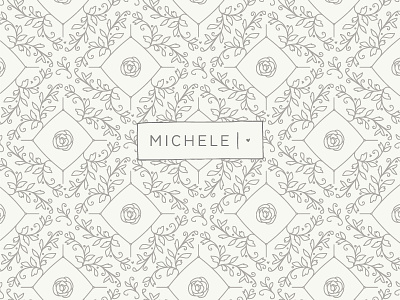 Michele Hart Photography Pattern braizen branding floral heart logo design m pattern photography