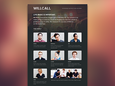 Faces web design willcall