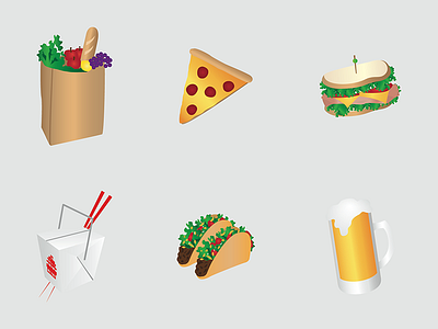 Food Icons food icons illustration illustrator restaurant