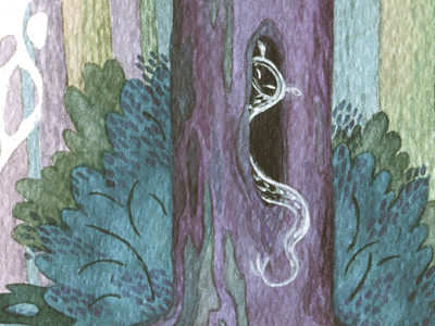 Forest spectre illustration