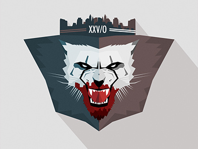 XXXV/0 animal flat identity illustration