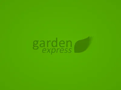 garden express green leaf logo