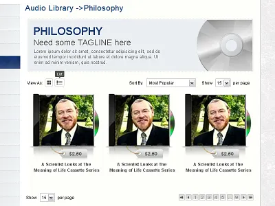 DVD library design design layout layout view skeuomorphic skeuomorphism userflow web design