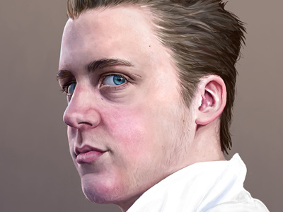 Portrait of Vince carolin vogt digital painting portrait