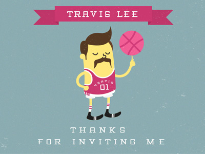 Dribbble Debut illustration