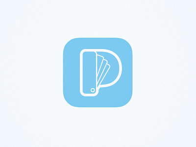 Pantone Logo blue d dh icon ios letter logo p pantone