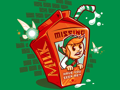 It's Dangerous To Go Alone... bob mosquito bob mosquito bobmosquito gaming link milk missing missing link nintendo shirt tshirt zelda