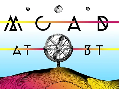 MCAD at BT color debut poster processing typography