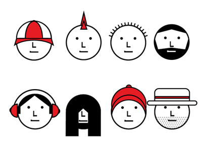 USC skateboarders branding characters graphic icons illustration skateboard