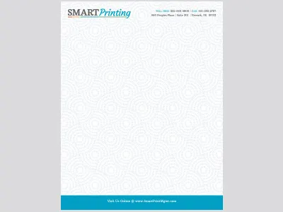 Letterhead for local print shop letterhead stationary