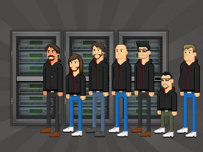 Catn Team illustration pixel art team