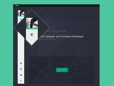 URB - Personal site (Concept) flat lima menu personal site peru site ui urb