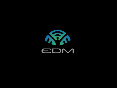 Electronic Dance Music conceptic dj lasers lights logo music waves