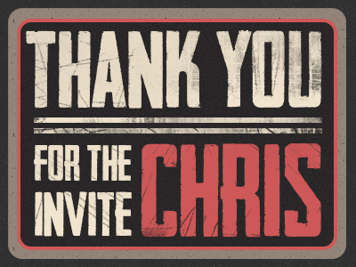 Thank You Chris debut grunge thank you zombie