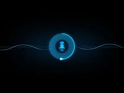 Listening - Voice Activated Assistant blue interface ui voice waves